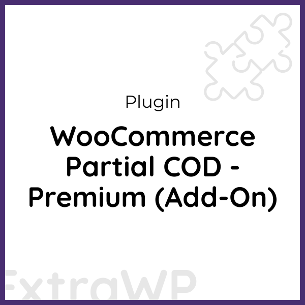 WooCommerce Partial COD - Premium (Add-On)