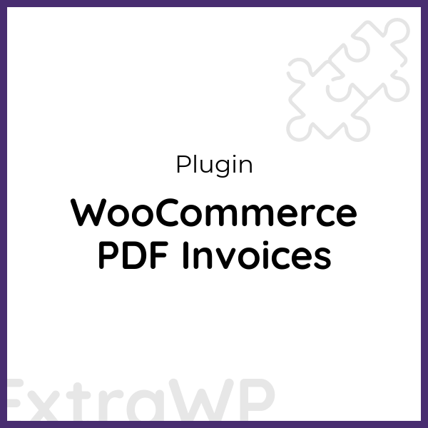 WooCommerce PDF Invoices