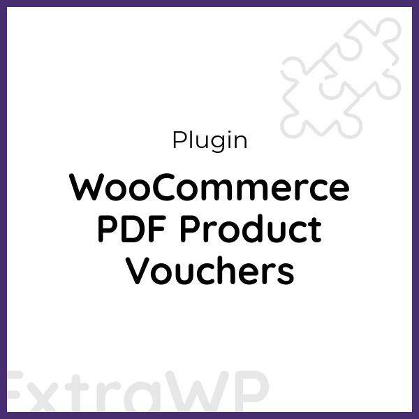 WooCommerce PDF Product Vouchers