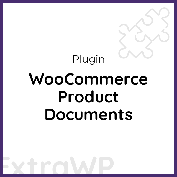 WooCommerce Product Documents