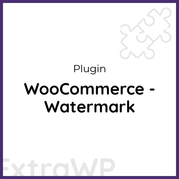 WooCommerce - Watermark