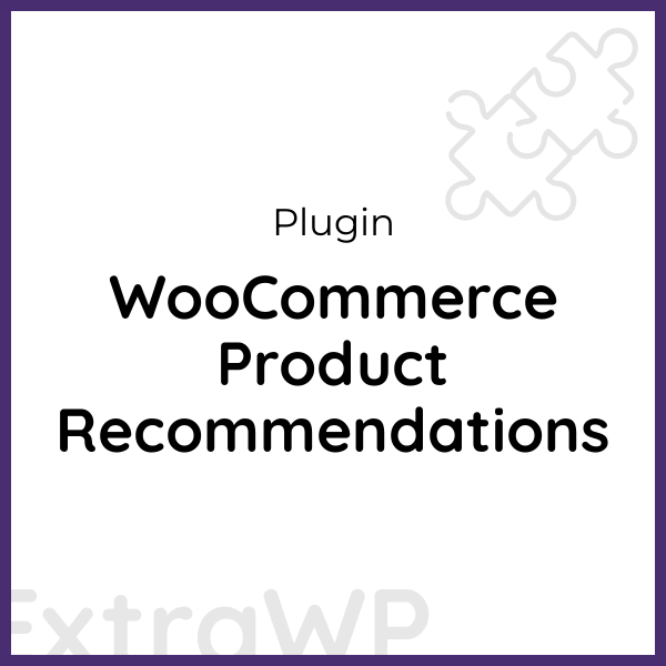 WooCommerce Product Recommendations