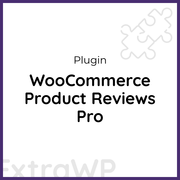 WooCommerce Product Reviews Pro