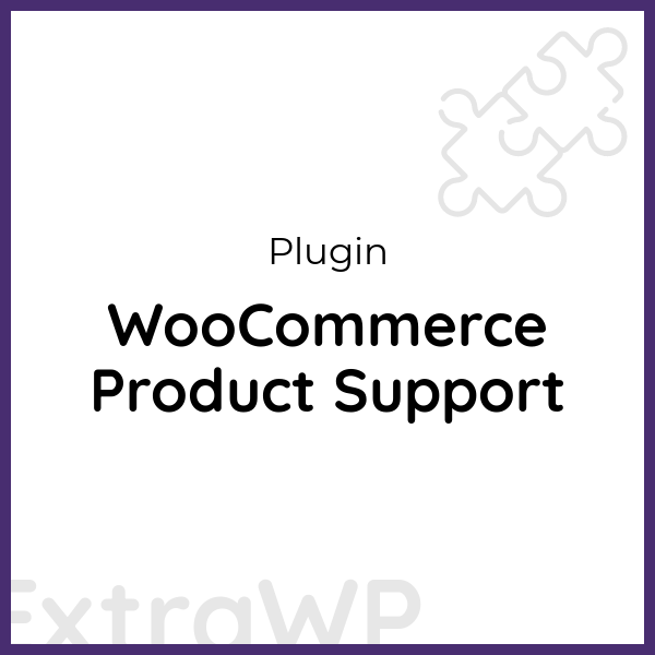 WooCommerce Product Support