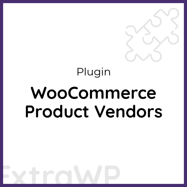 WooCommerce Product Vendors