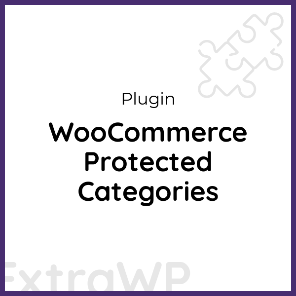 WooCommerce Protected Categories