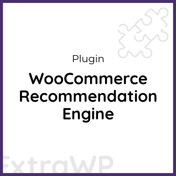 WooCommerce Recommendation Engine