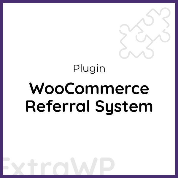 WooCommerce Referral System