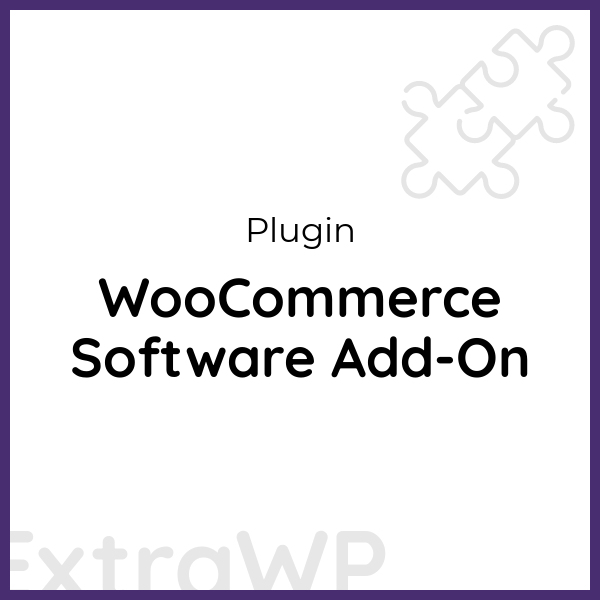 WooCommerce Software Add-On