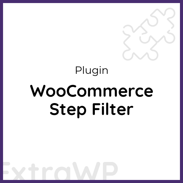 WooCommerce Step Filter