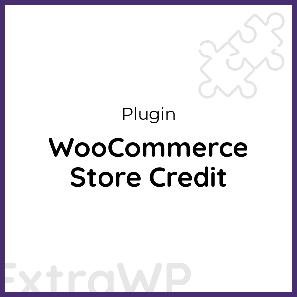 WooCommerce Store Credit