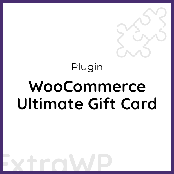 WooCommerce Ultimate Gift Card