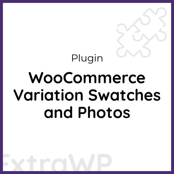 WooCommerce Variation Swatches and Photos