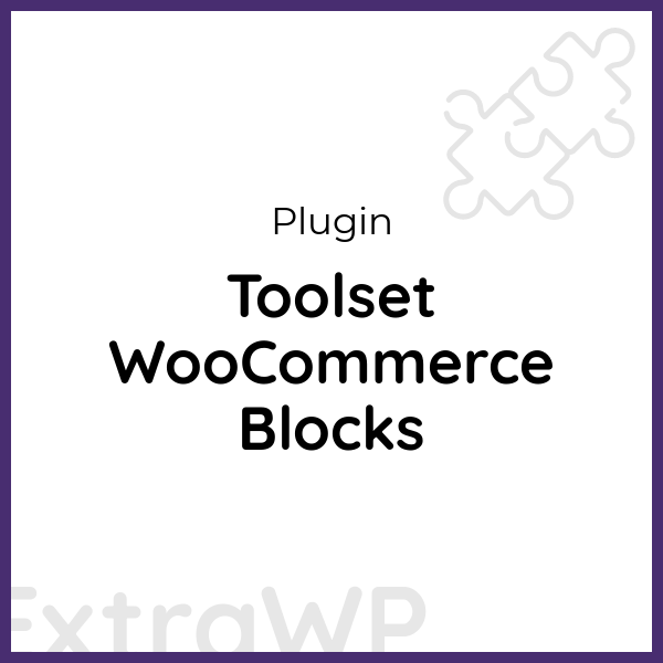 Toolset WooCommerce Blocks