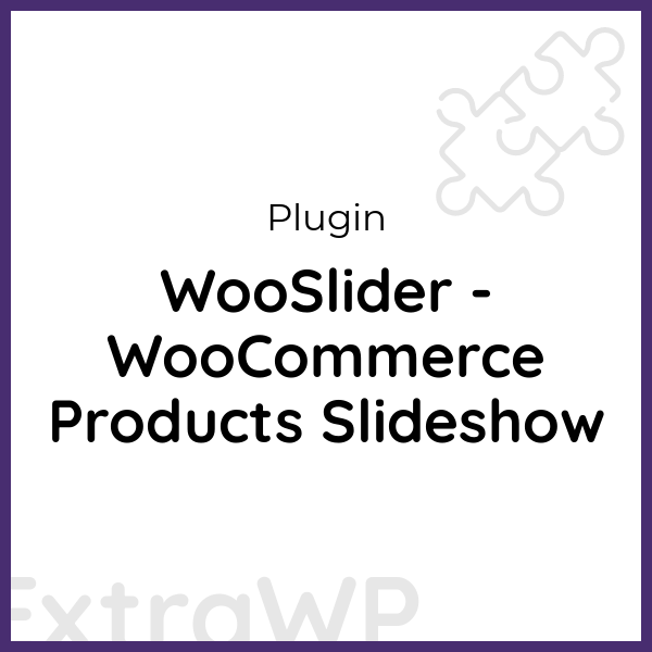 WooSlider - WooCommerce Products Slideshow