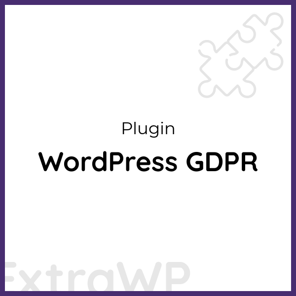 WordPress GDPR