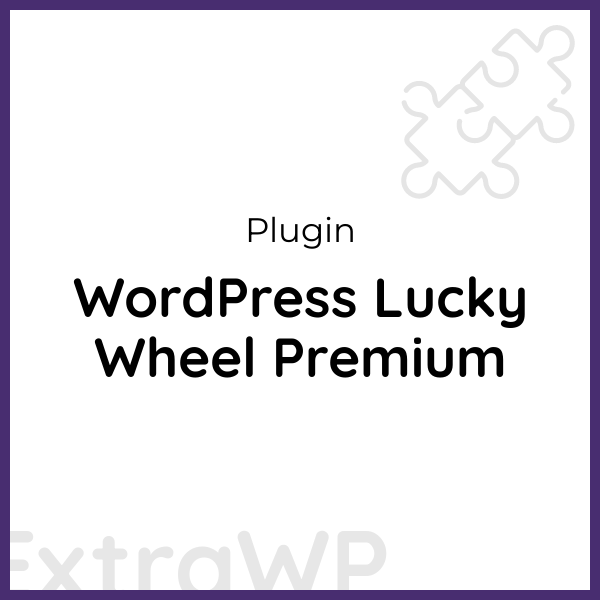 WordPress Lucky Wheel Premium