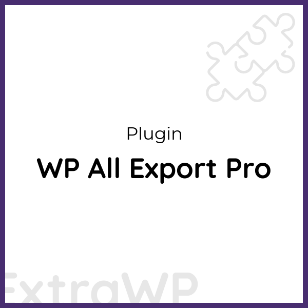 WP All Export Pro