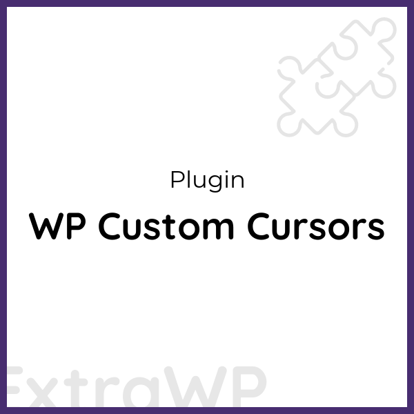 WP Custom Cursors