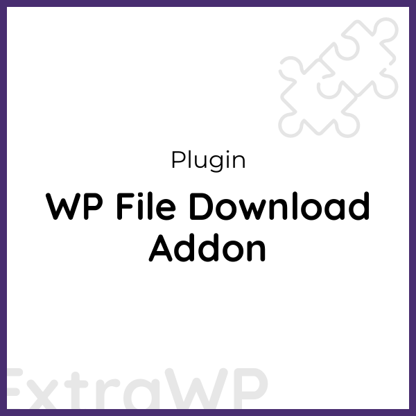 WP File Download Addon