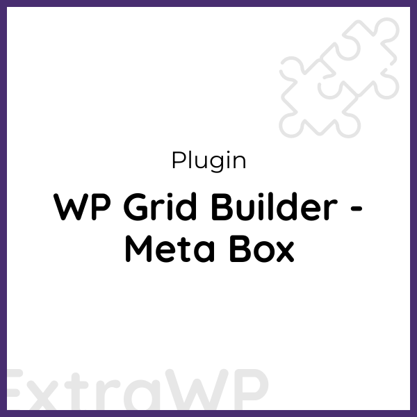 WP Grid Builder - Meta Box