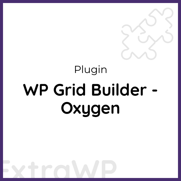 WP Grid Builder - Oxygen