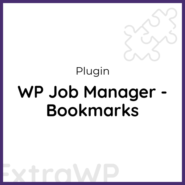 WP Job Manager - Bookmarks