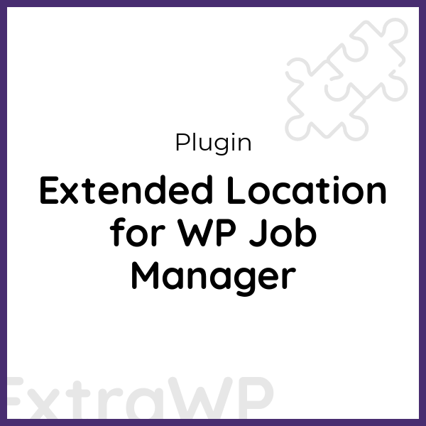 Extended Location for WP Job Manager