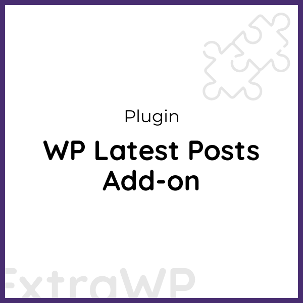 WP Latest Posts Add-on