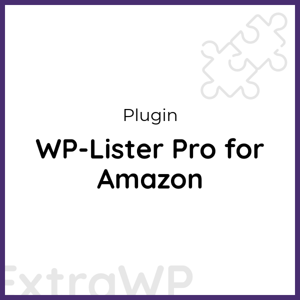 WP-Lister Pro for Amazon