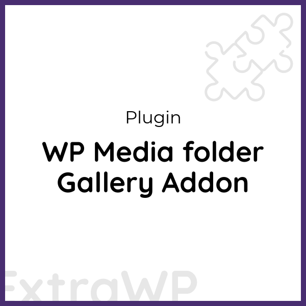 WP Media folder Gallery Addon