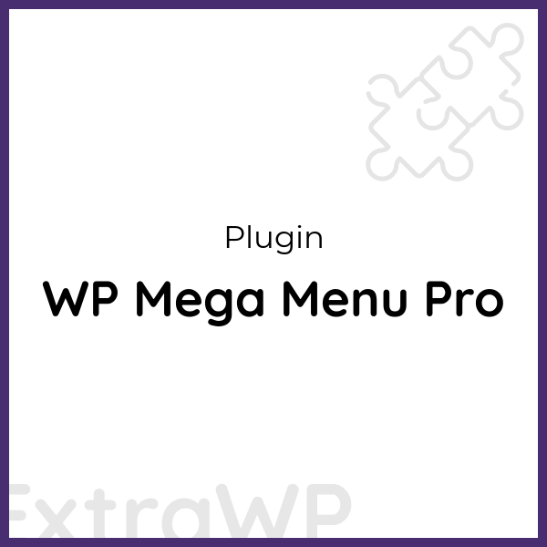 WP Mega Menu Pro