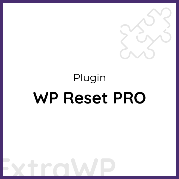 WP Reset PRO