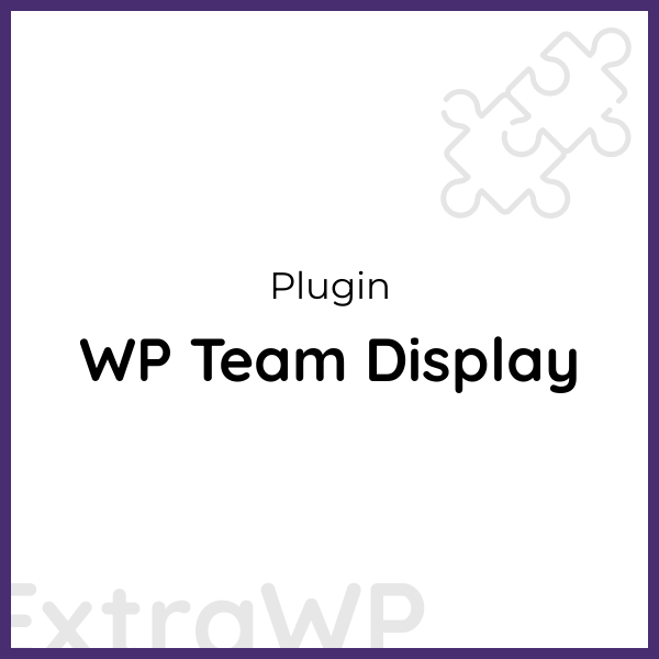 WP Team Display