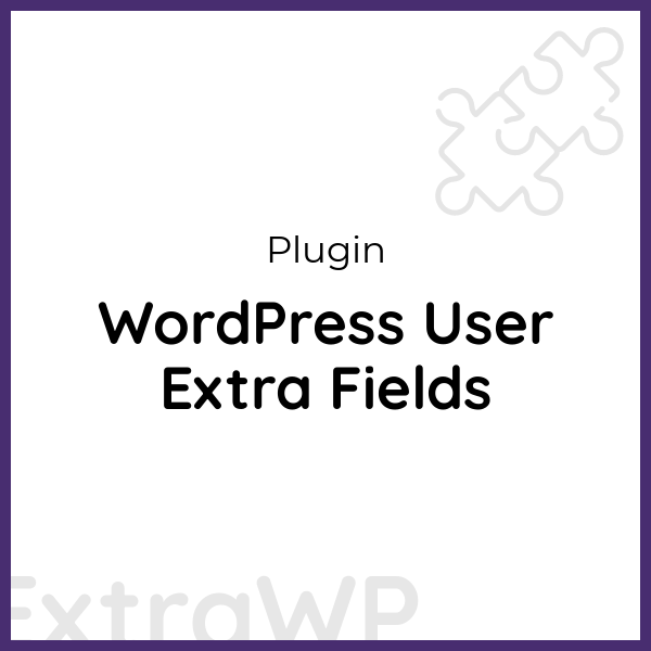 WordPress User Extra Fields