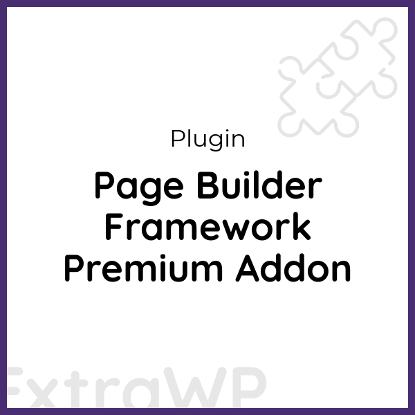 Page Builder Framework Premium Addon