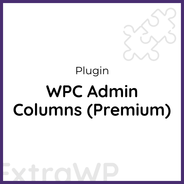 WPC Admin Columns (Premium)