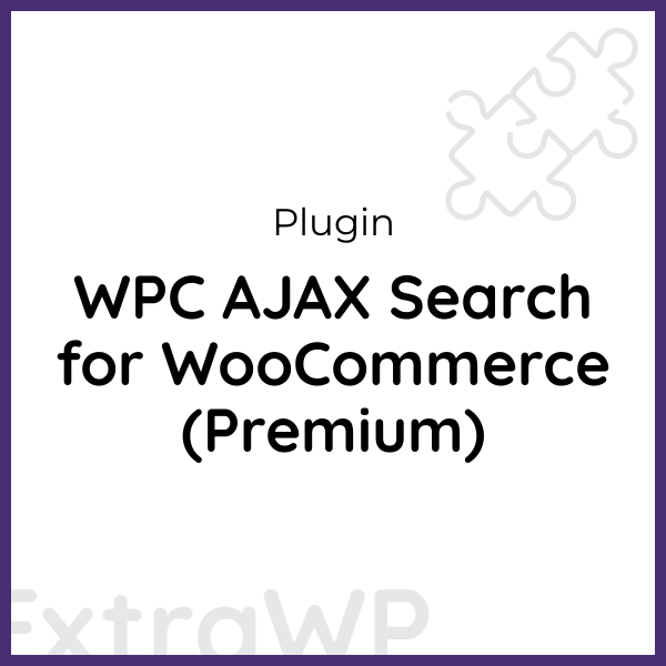 WPC AJAX Search for WooCommerce (Premium)