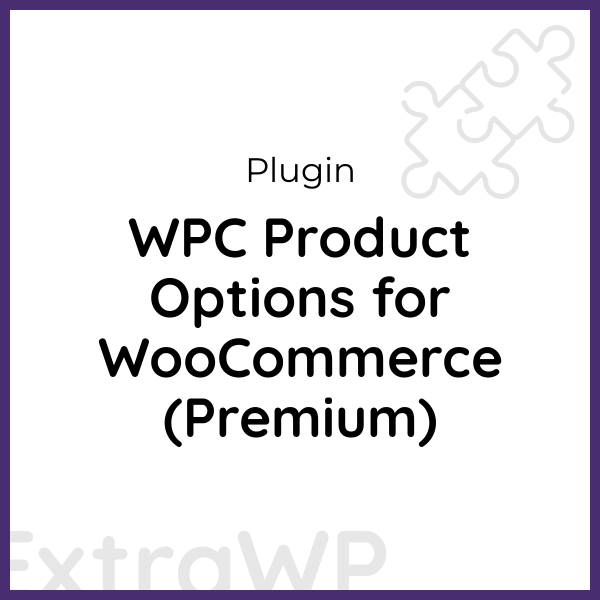 WPC Product Options for WooCommerce (Premium)