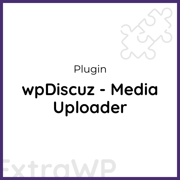 wpDiscuz - Media Uploader