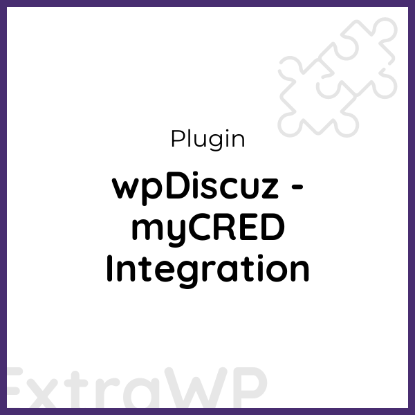 wpDiscuz - myCRED Integration