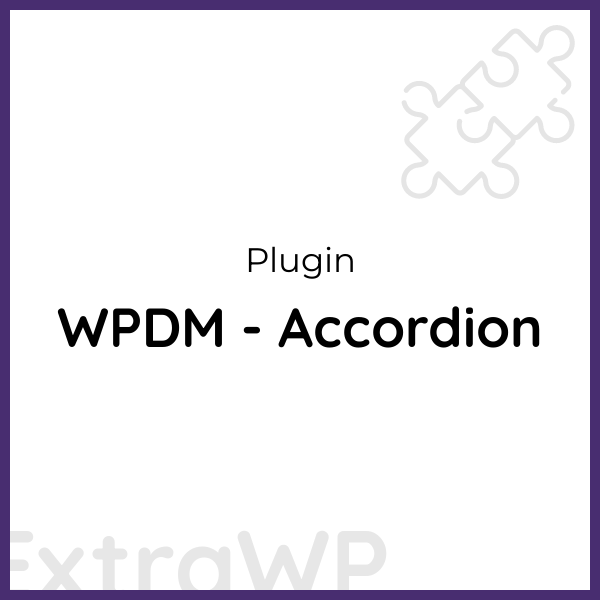 WPDM - Accordion