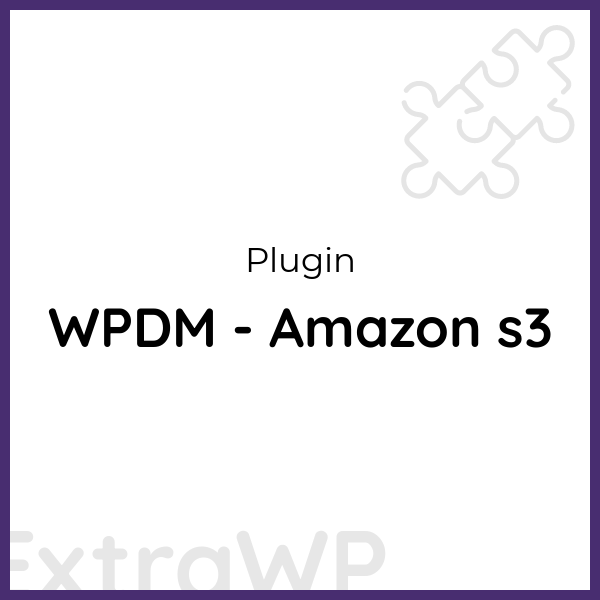 WPDM - Amazon s3