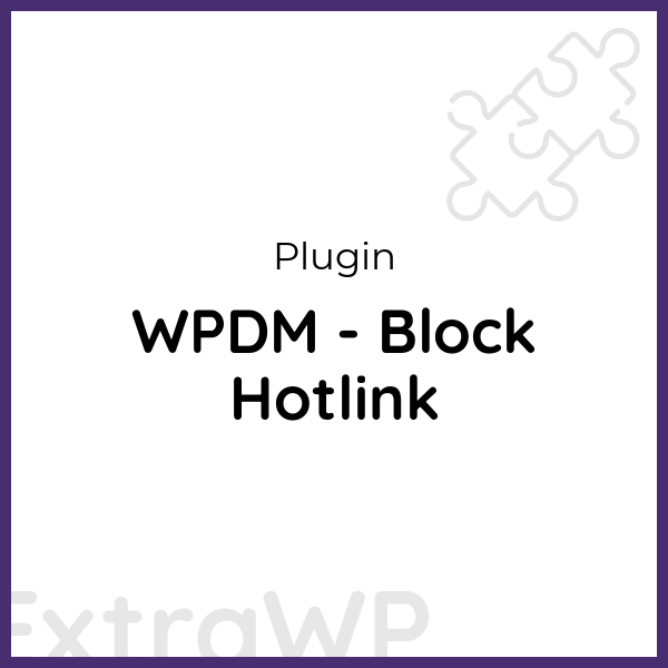 WPDM - Block Hotlink