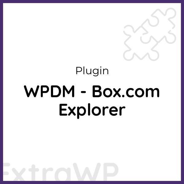 WPDM - Box.com Explorer