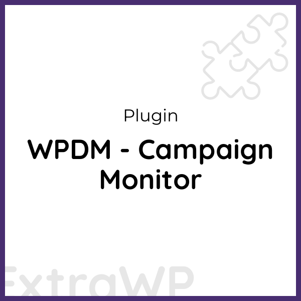 WPDM - Campaign Monitor