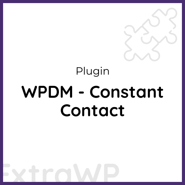 WPDM - Constant Contact