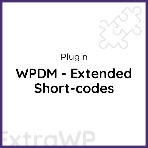 WPDM - Extended Short-codes