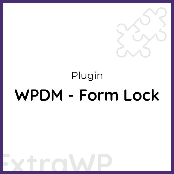 WPDM - Form Lock