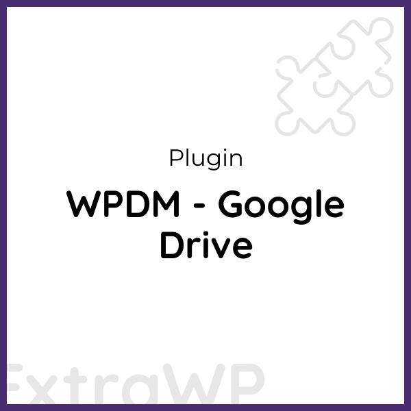 WPDM - Google Drive